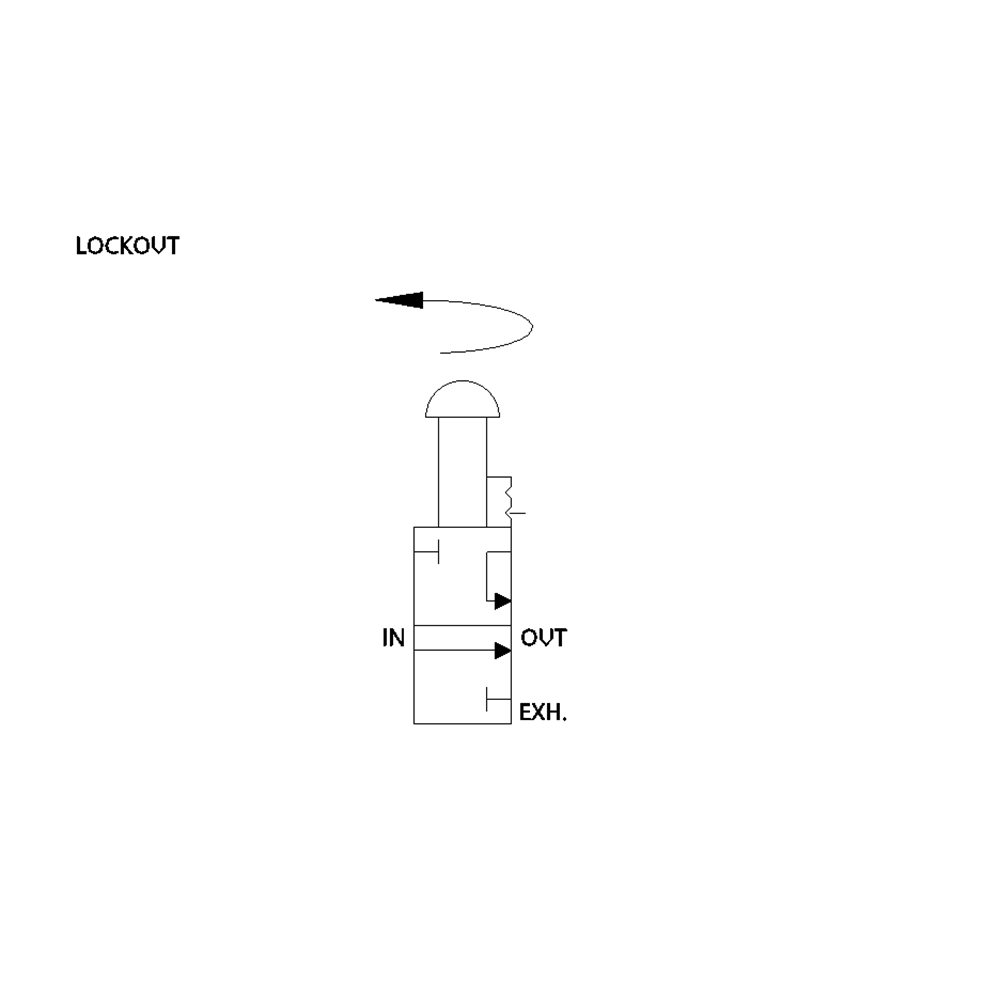 VT42N06ABY NUMATICS/AVENTICS SOL-START QUICK EXHAUST LOCKOUT VALVE 42 SERIES 3/4" NPT, MUFFLER, SCISSOR LOCK
